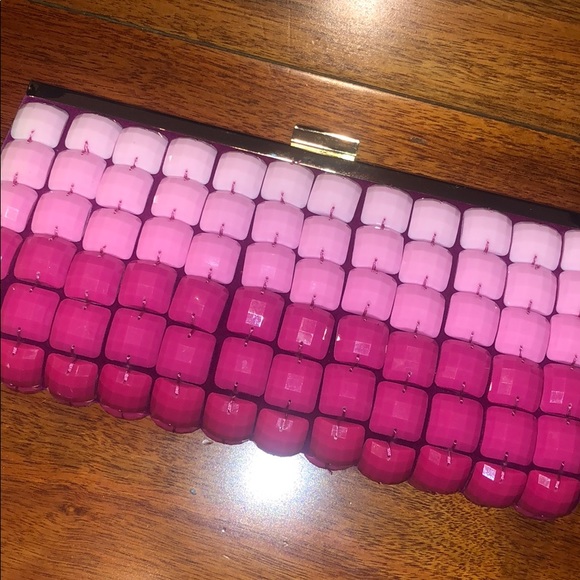 (2 for $30) INC pink ombré clutch - Picture 3 of 8